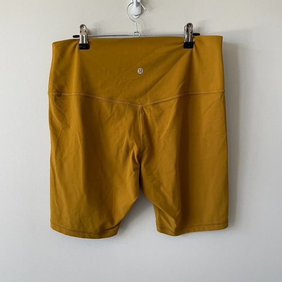 Lululemon 2021 Align Short High Rise Stretch Fitted Gold Spice 14 - Picture 3 of 5